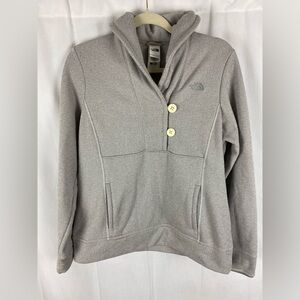 The North Face Shawl Collar 1/4 Button Pullover Fleece Size Large.